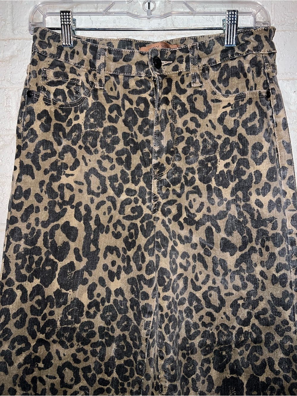 Judy blue wide leg leopard pants size 7/28 - Picture 3 of 5